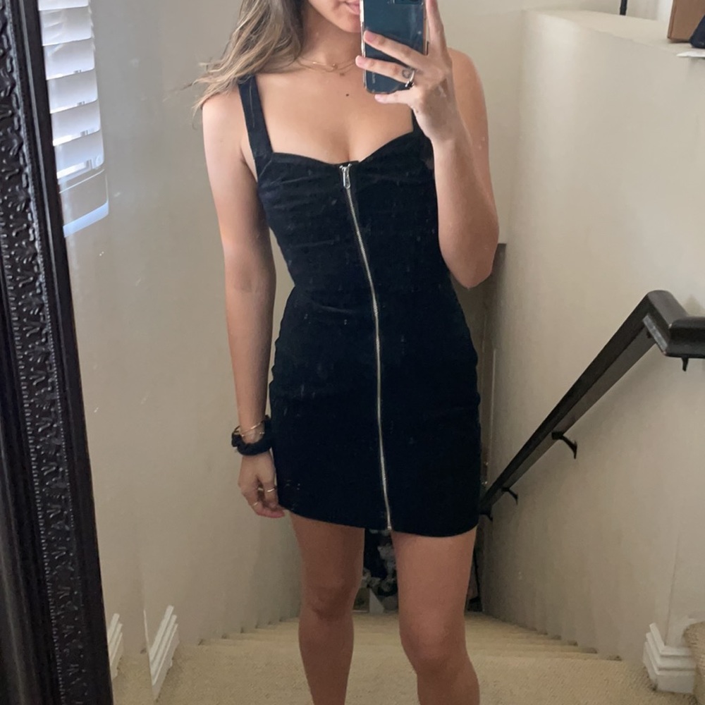 Black Zipper Dress